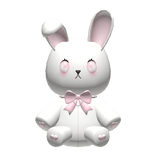 pink jirai kei pastel goth cute bunny waist plush