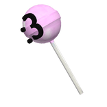 pink kaomoji lollipop 