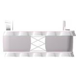 ♡ pink kawaii cross strap top