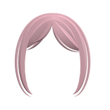 ☆ Pink Kawaii Curtain Bangs