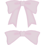 pink kawaii neko maid bow chairclips