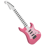 Pink Kitty Electric Guitar 