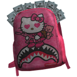 Pink KITTY Money Shark Backpack