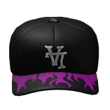 Pink LA Tonal Flame Fitted Cap  | Tilted