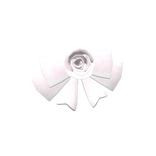 Pink laced bow with rose