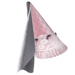 Pink Laced Medieval Princess Hennin