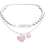 Pink Layered Heart Necklace