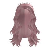 Pink Layered Wavy Valley Girl Hair