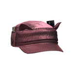 Pink leather beret with lighter