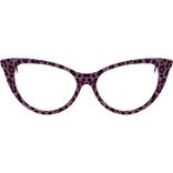 Pink Leopard Cat Eye Glasses