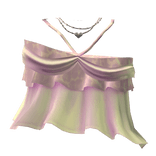 ʚ pink leopard print gyaru string slipped top