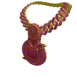 Pink Lion Chain (Gold & PinkDiamond) 4.0 -#USTARBA