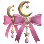 Pink Magical Celestial Earrings (Gold)