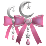 Pink Magical Celestial Earrings (Silver)