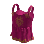 Pink Mehndi Sleeveless Top