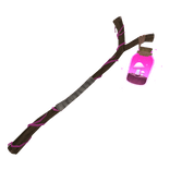 Pink Mushroom Jar Staff