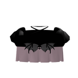 pink n black bat top