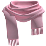 Pink neck scarf