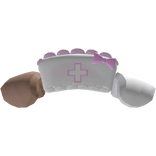 ♡・pink nurse hat & dog ears with cutesy bow・mixed