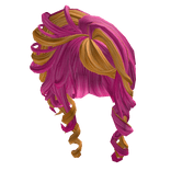 pink orange gyaru shibuya heisei styled curls 