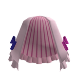 Pink Pajama Striped Ruffle Bow Skirt (MagIndigo)