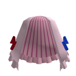 Pink Pajama Striped Ruffle Bow Skirt (RedBlue)