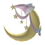 Pink Pastel Star Dangling Christmas Moon Santa Hat