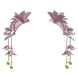 Pink Pearl Blossom Dangles