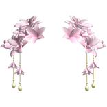 Pink Pearl Blossom Dangles