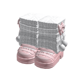 Pink Platform Leg Warmers w/ Bows Chibi