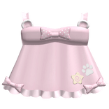 pink polka dot bear dress