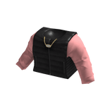 Pink Preppy Top w/ Black Vest