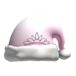 Pink Princess Santa Hat