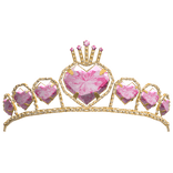 Pink Princess Tiara with Hearts