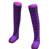 Pink Purple | Leg Warmers Thigh High Socks