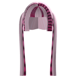 ♡ : pink raccoon scene y2k long pigtails 