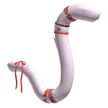 Pink Red Ribbon Nurse Cat Tail