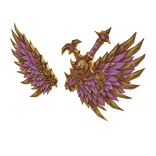 Pink Requiem Wings  Gold