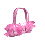Pink ribbon buckle bag