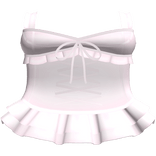 pink ruffle corset dress