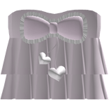 ♡ pink ruffled ribbon top