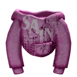 Pink saint Male hoodie