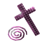 Pink Scene Cross Hairpin