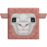 🐑 Pink Sheep's A Minecraft Movie 3D Head Mask