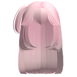 pink side pony straight hair