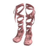 Pink Silk Ribbon Ballet Slipper Heels 🫐