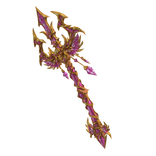 Pink Skull Trident Gold