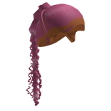 Pink Sleek Braided Ponytail with Stitch Braids