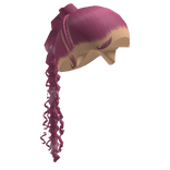 Pink Sleek Braided Ponytail with Stitch Braids