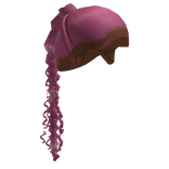 Pink Sleek Braided Ponytail with Stitch Braids